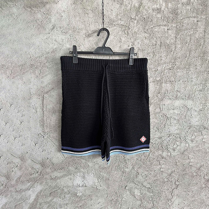 casablanca embroidered knit shorts